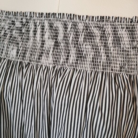 Haute Monde Striped Off the Shoulder Long Sleeve Top size Small - Picture 4 of 12